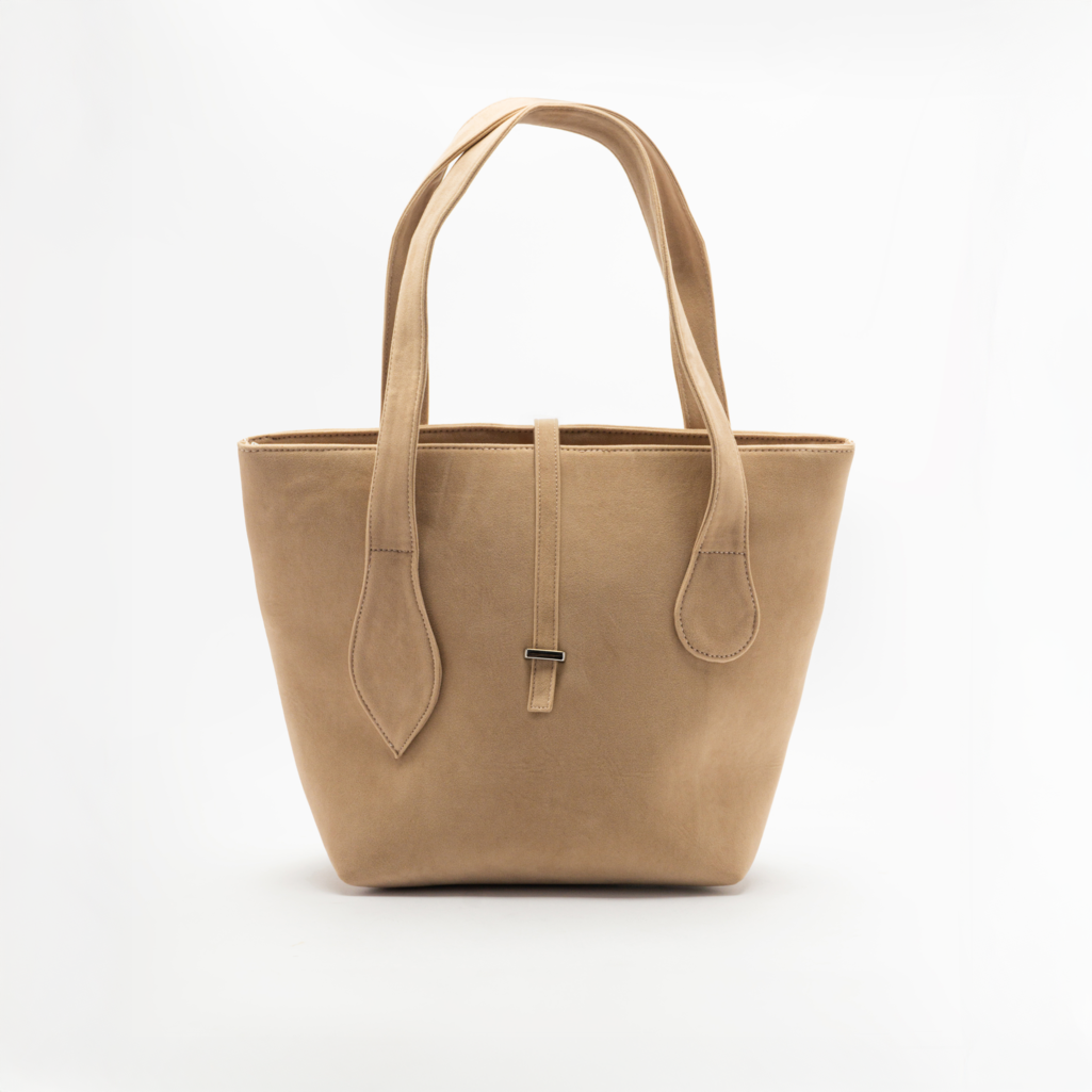 Jade Suede Bucket Bag - Cream