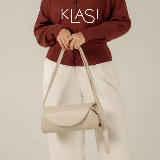 Image of Luna Cylindrical Bag - Ivory