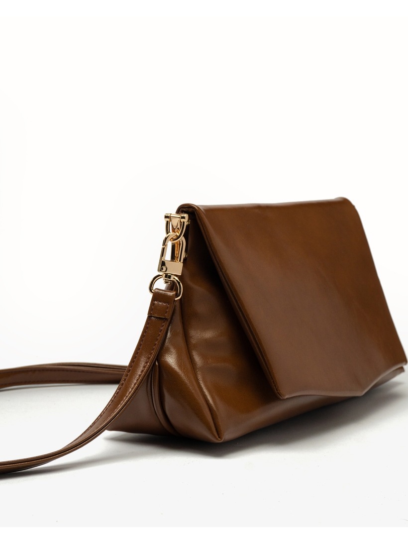 Sienna Flap Shoulder Bag - Rich Brown
