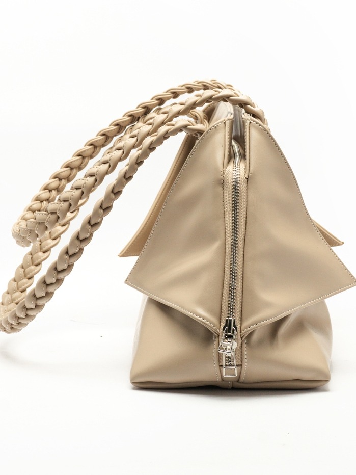 Celeste Braided Handle Tote - Ivory