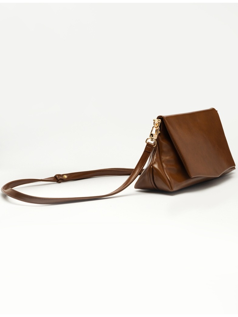 Sienna Flap Shoulder Bag - Rich Brown