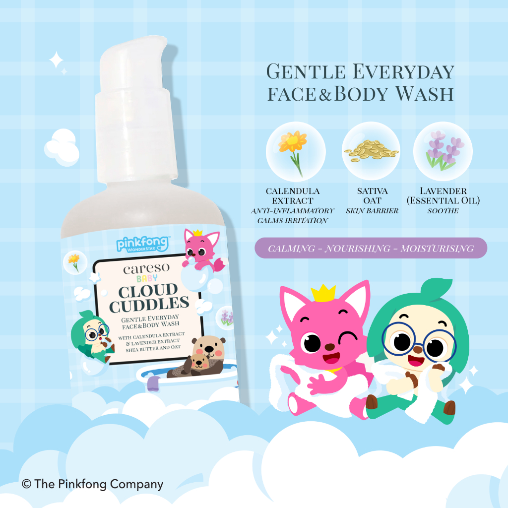 ⁠⁠[BUNDLE] CARESO BABY - Twinpack Body Wash - Cloud Cuddles 200ML x 2