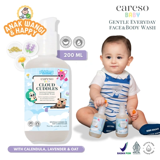 Image of Careso Baby x Pinkfong Face & Body Wash - Cloud Cuddles 200ml