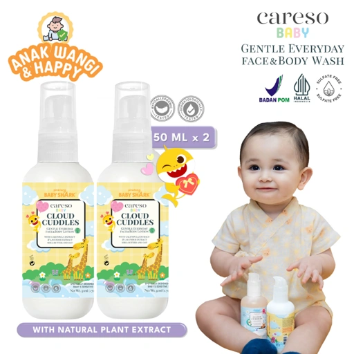 Image of [TRAVEL SIZE] ⁠Careso Baby Body Lotion - Cloud Cuddles 50MLx2