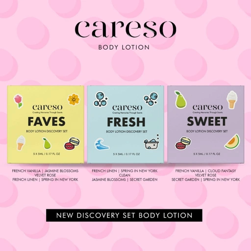 Image of CARESO Body Lotion Discovery Set - 5x5ml