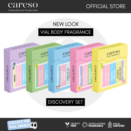 Image of CARESO Body Fragrance The MINIs Fresh/Floral/Fruity/Favorite Discovery Set