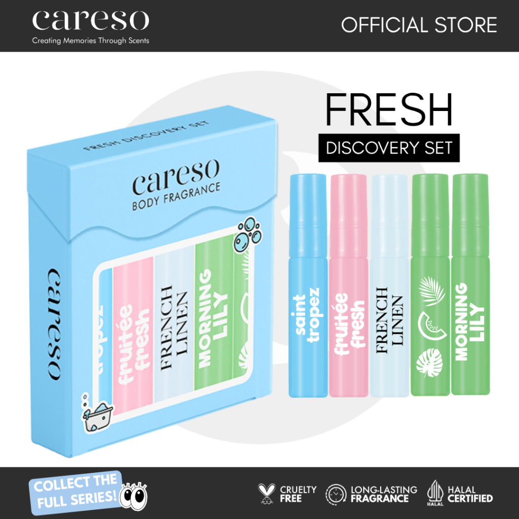 CARESO Body Fragrance The MINIs Fresh/Floral/Fruity/Favorite Discovery Set