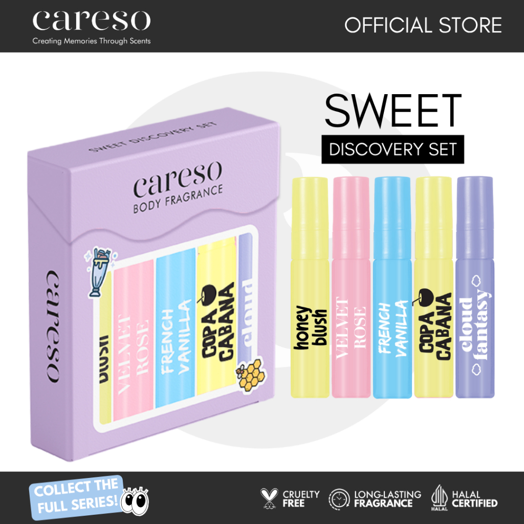 CARESO Body Fragrance The MINIs Fresh/Floral/Fruity/Favorite Discovery Set