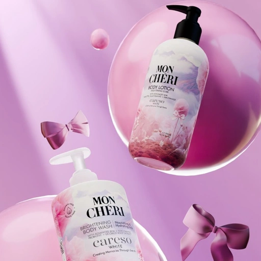 Image of CARESO -  Mon Cheri Bath Duo (Body Wash + Body Lotion)