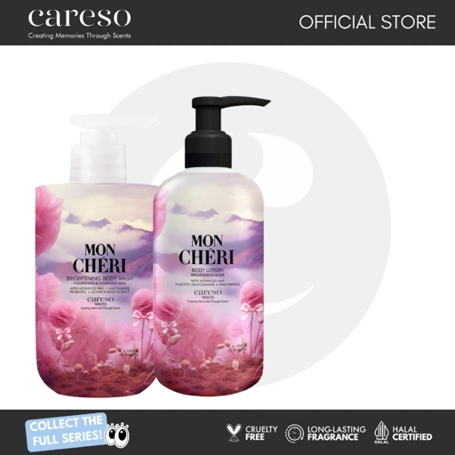Image of CARESO -  Mon Cheri Bath Duo (Body Wash + Body Lotion)