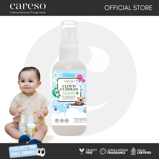 Image of ⁠[TRAVEL SIZE] Careso Baby x Pinkfong Face & Body Wash - Cloud Cuddles 50ML