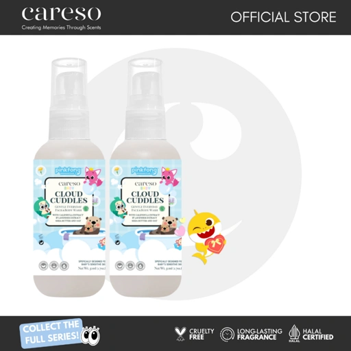 Image of ⁠[TRAVEL SIZE] Careso Baby Body Wash - Cloud Cuddles 50ML x 2