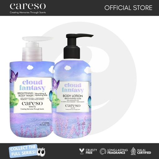 Image of CARESO - Cloud Fantasy Bath Duo (Body Wash + Body Lotion)