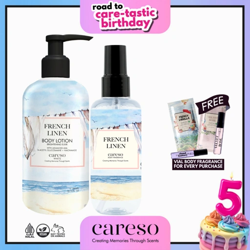 Image of French Linen Series (Lotion + Fragrance Combo)
