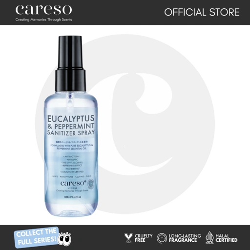 Image of Aromatherapy EUCALYPTUS + PEPPERMINT Oil Sanitizer Spray - 100ml