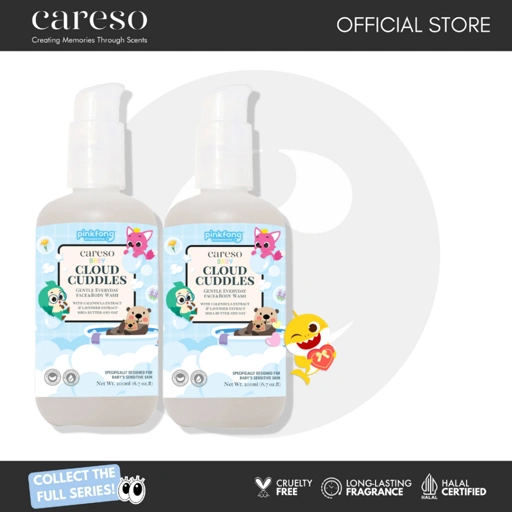 Image of ⁠⁠[BUNDLE] CARESO BABY - Twinpack Body Wash - Cloud Cuddles 200ML x 2