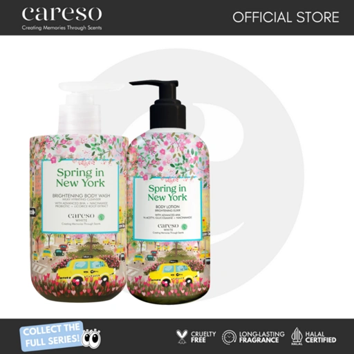 Image of CARESO - Spring in New York Bath Duo (Body Wash + Body Lotion)