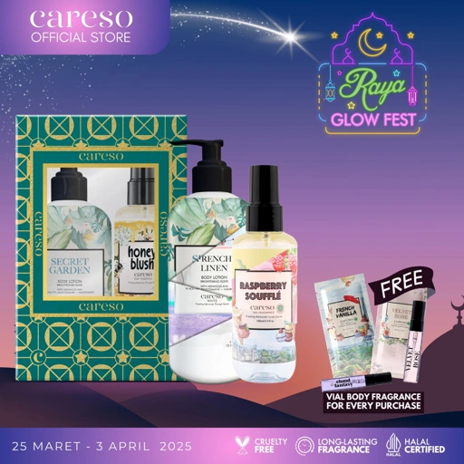 Image of CARESO Diamond Ramadhan Gift Box - Body Lotion + Body Fragrance
