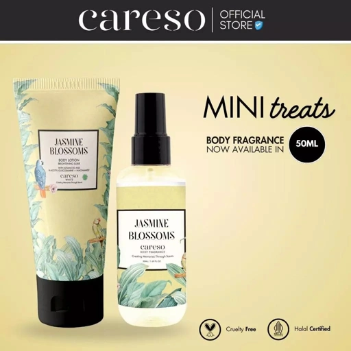 Image of CARESO Mini Treat - Body Fragrance 50ml + Tube Lotion 50ml