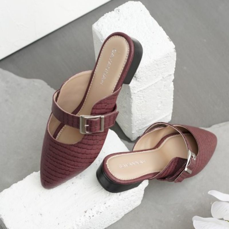 SAVA - Amanda Sandal Mules slip on croco