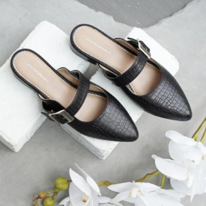 SAVA - Amanda Sandal Mules slip on croco