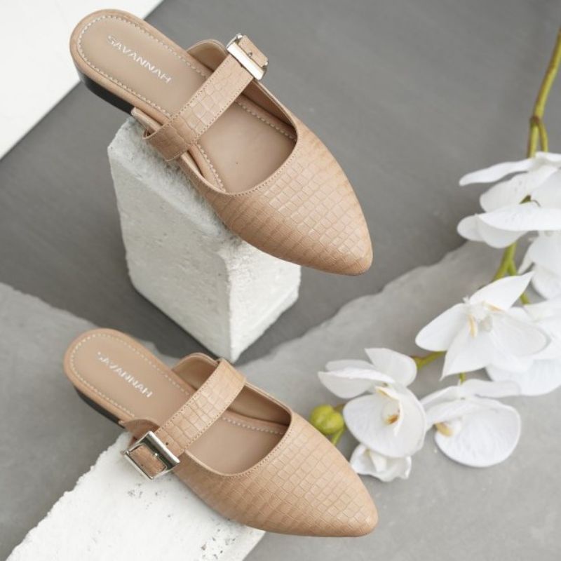 SAVA - Amanda Sandal Mules slip on croco
