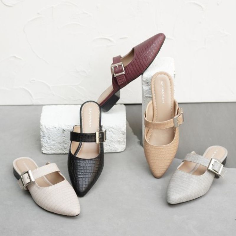 SAVA - Amanda Sandal Mules slip on croco