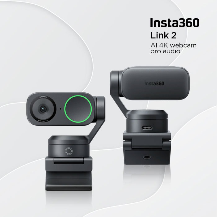 Insta360 LINK 2 / LINK 2C 4K AI UHD Webcam Portable