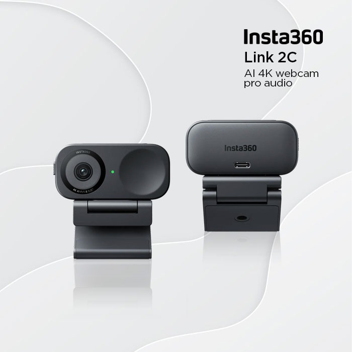 Insta360 LINK 2 / LINK 2C 4K AI UHD Webcam Portable