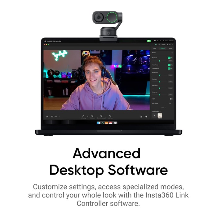 Insta360 LINK 2 / LINK 2C 4K AI UHD Webcam Portable