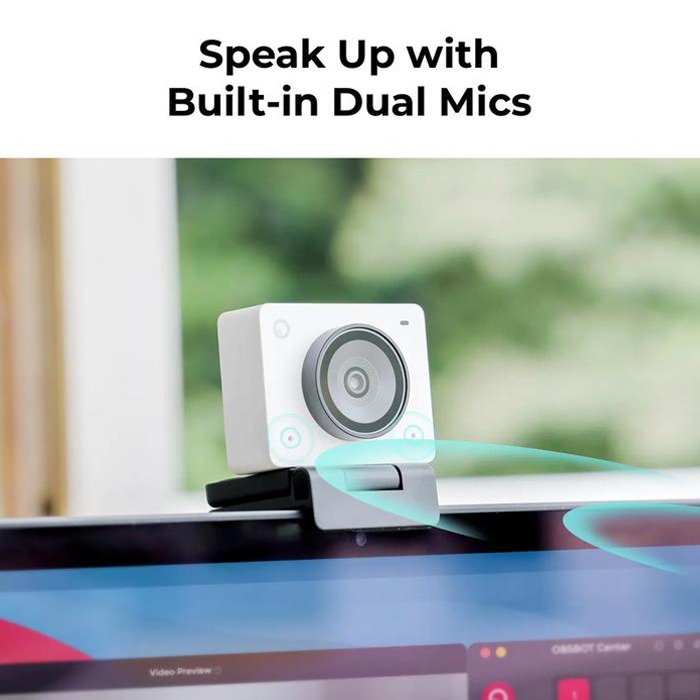 OBSBOT Meet 2 AI-Powered 4K Webcam Streaming Camera