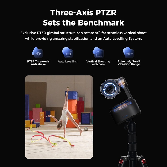 OBSBOT Tail 2 - AI-Powered PTZR 4K Live Production Camera