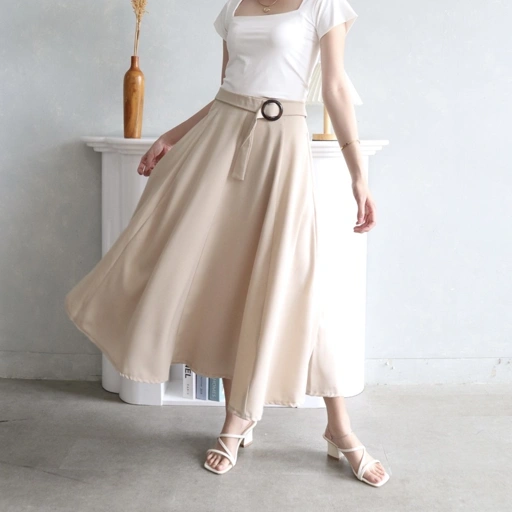 Image of MSMO Juliet Long Skirt Belt / Rok Wanita / Skirt