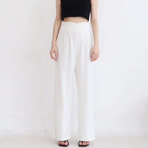 Image of MSMO Stormi highwaisted pants / Celana Kantor / Celana Kulot / Celana Kulot Wanita / Celana Highwaist