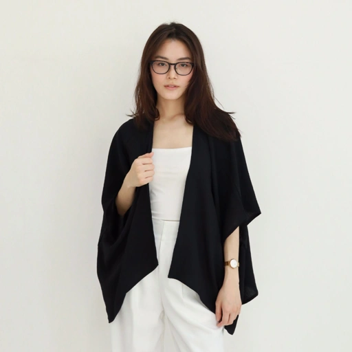 Image of MSMO Sooya Outer / Outer Wanita Lengan Pendek / Outer Lengan Pendek Wanita / Cardigan Crinkle Panjang