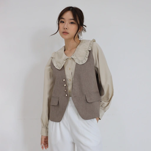 Image of MSMO Valenka Set / Outer Set Wanita / Atasan Wanita One set Formal Kancing