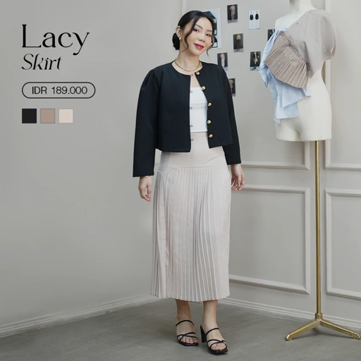 Image of MSMO Lacy Skirt / Rok Wanita Dewasa / Rok Panjang Rampel / Rok Lebaran Panjang
