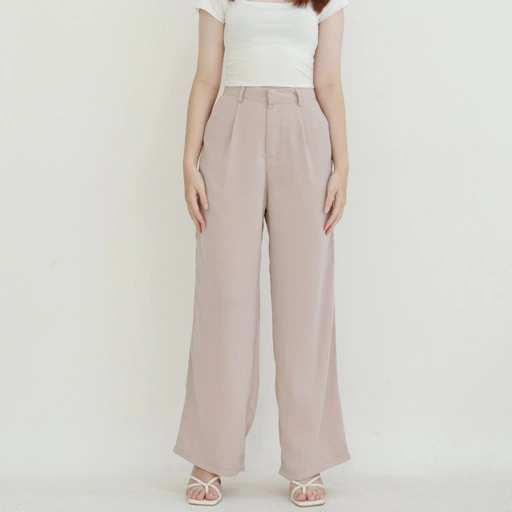 Image of MSMO Niche Pants Long Slim Highwaist Culotte / Celana Wanita