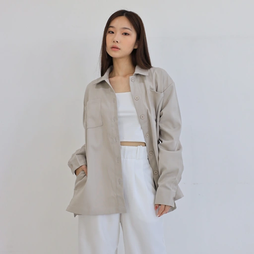 Image of MSMO Courage / Kemeja Cewek / Kemeja Oversize Wanita / Kemeja Kantor Wanita/ Atasan Wanita Basic