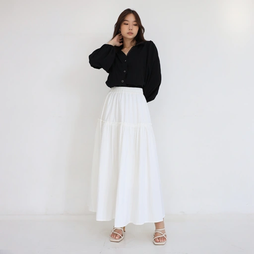 Image of MSMO Billie Skirt / Rok Panjang Wanita / Long Skirt / Rok Ruffle