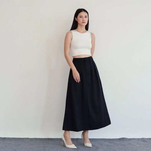 Image of MSMO Fane Skirt / Rok Panjang Polos / Rok Wanita Casual Semi