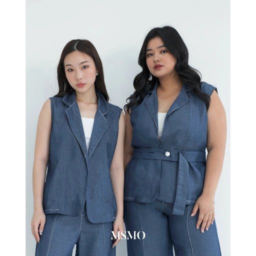Image of MSMO Ivy Vest Denim / Atasan Wanita / Rompi / Vest Wanita