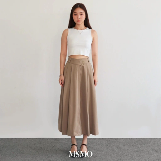 Image of MSMO Sanguine Skirt / Bawahan Wanita / Midi Skirt / Rok Midi Wanita Karet Panjang