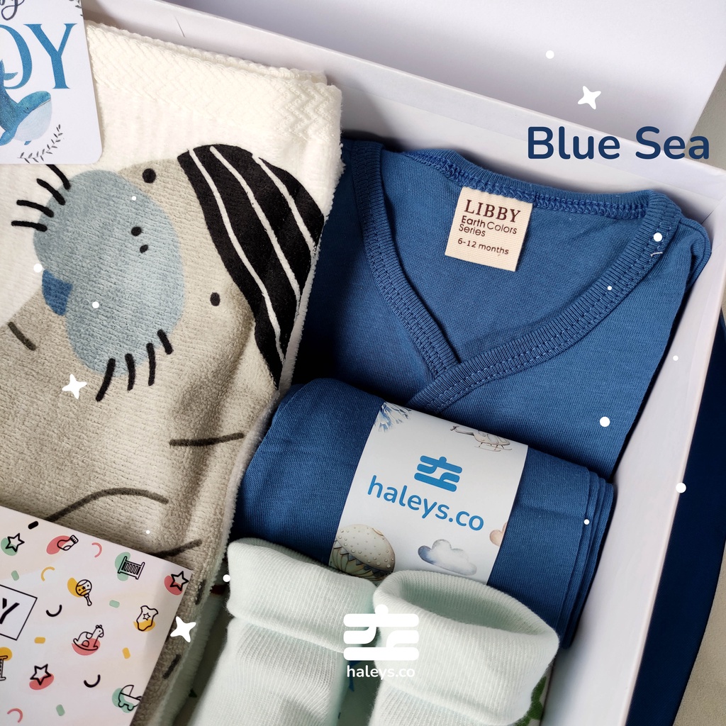 Little Terry Blue Sea Set (Boy) / 0 - 12 Month