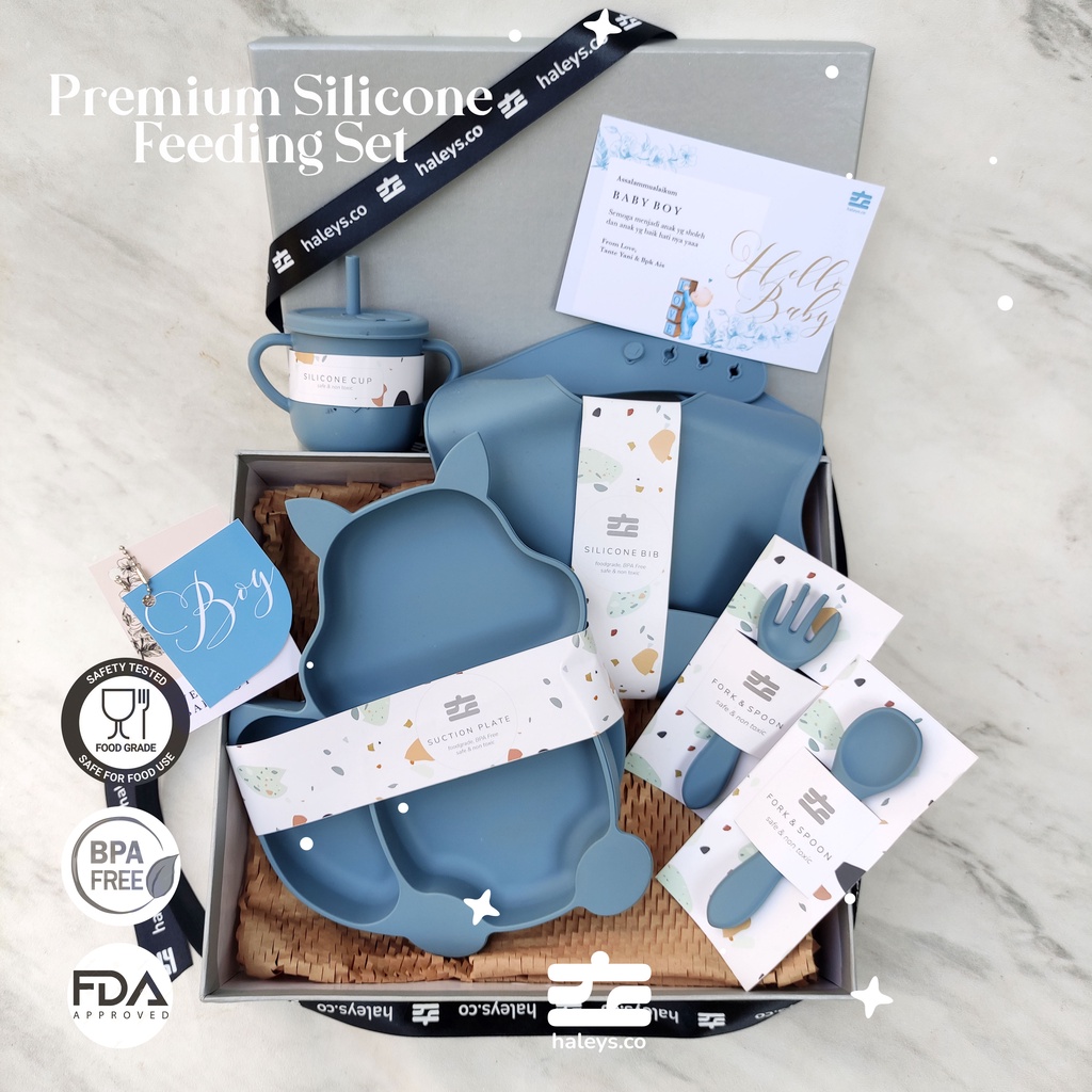 Fox Blue Feeding Set / 6 - 24 Month
