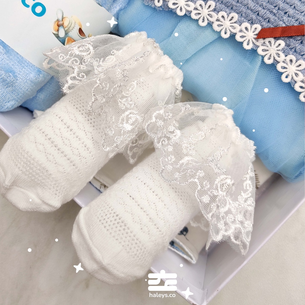 Baby Dress Blue Peach Set / 6 - 12 Month