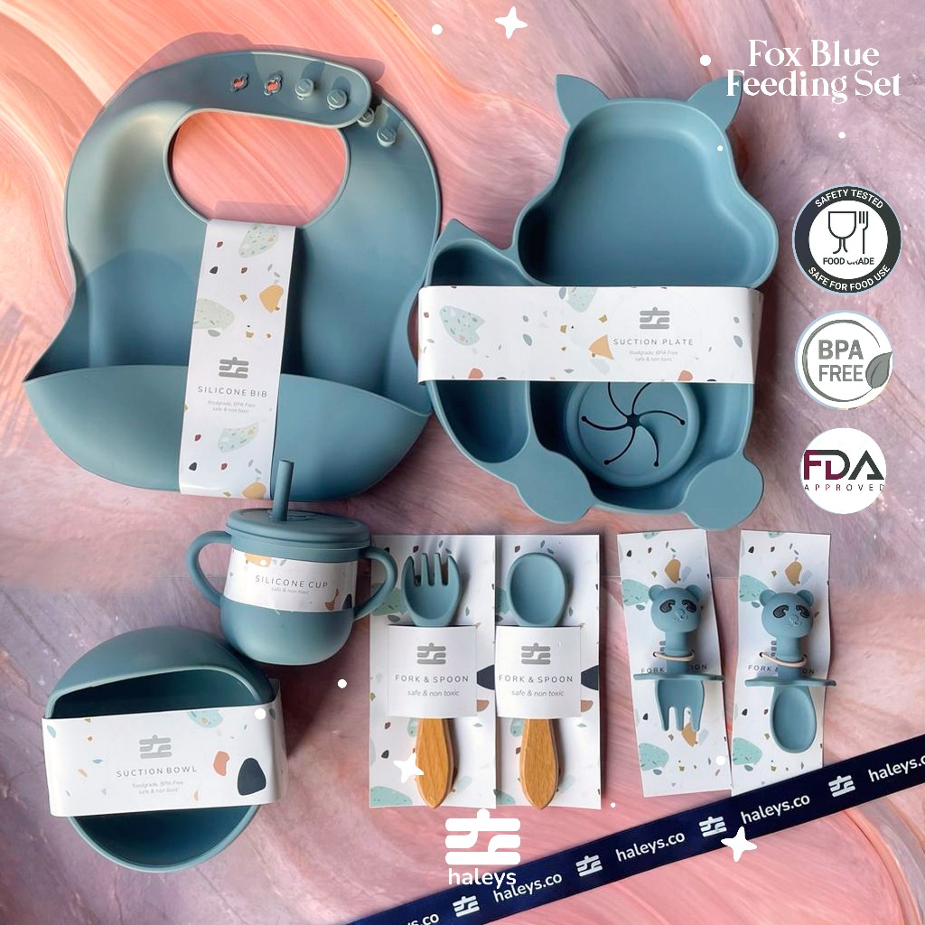 Fox Blue Feeding Set / 6 - 24 Month