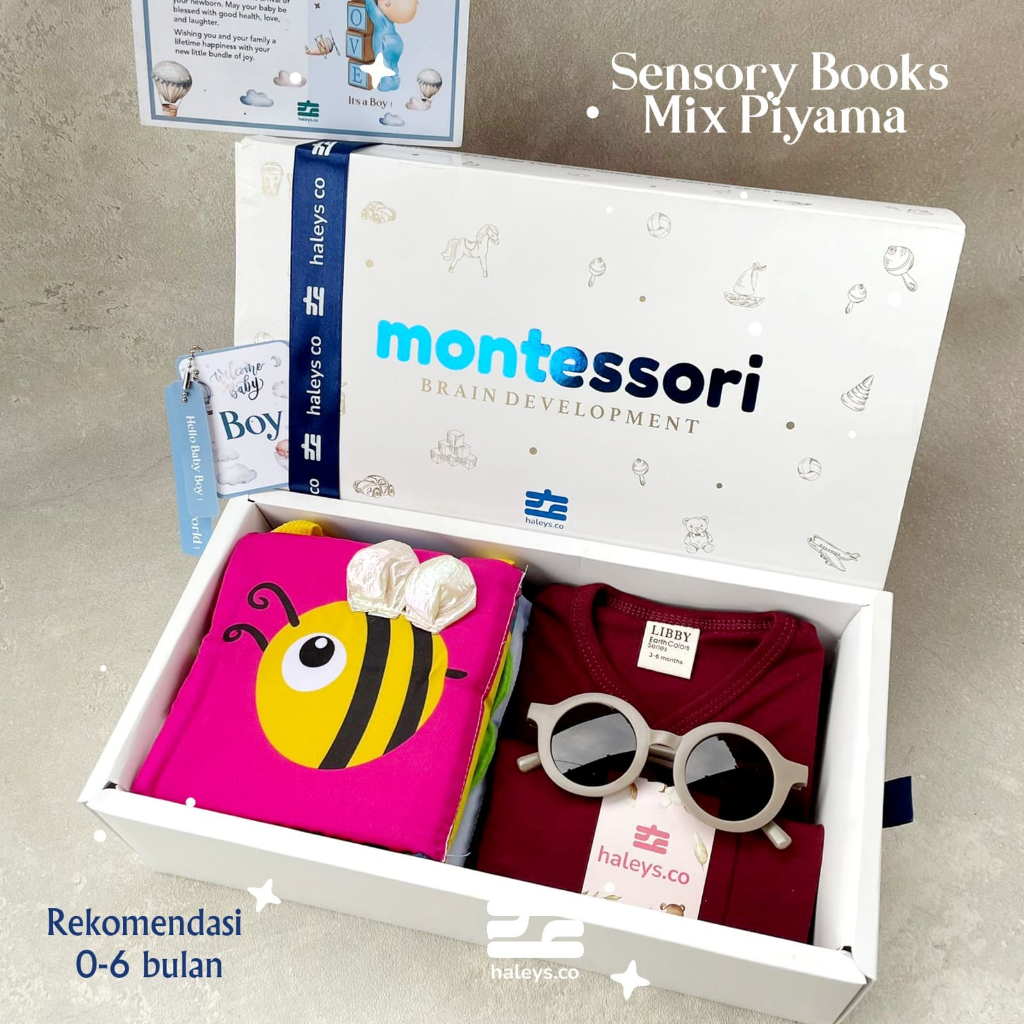 Montessori Sensory Books - Buku Edukasi 