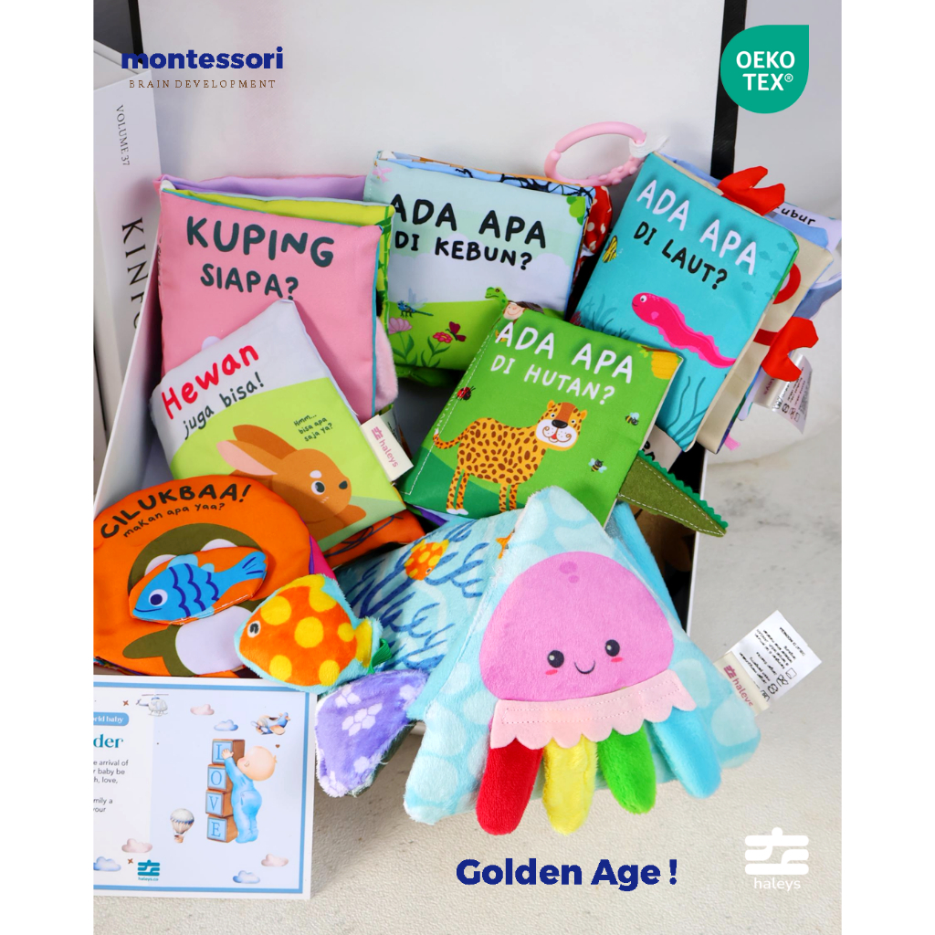 Montessori Sensory Books - Buku Edukasi 