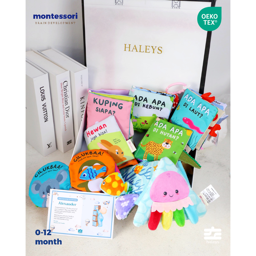 Montessori Sensory Books - Buku Edukasi 